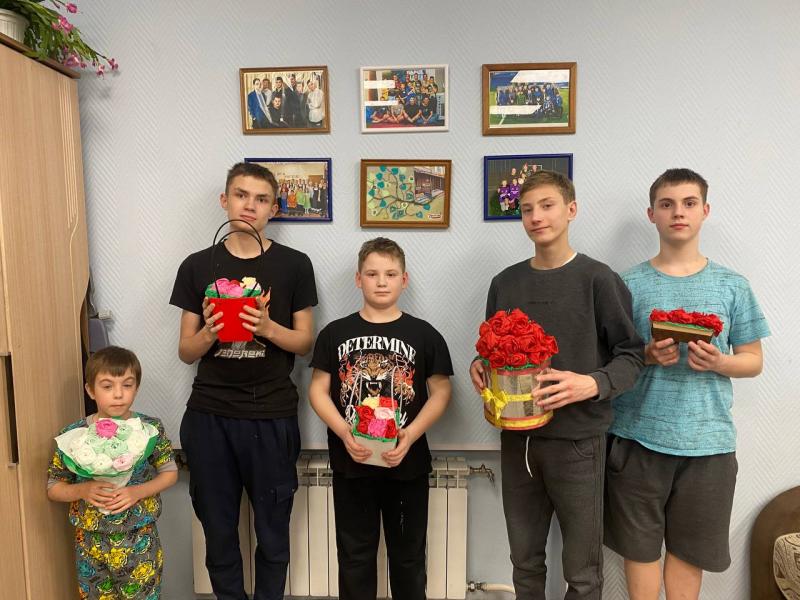 Мастер-класс «Букет к 8 марта»