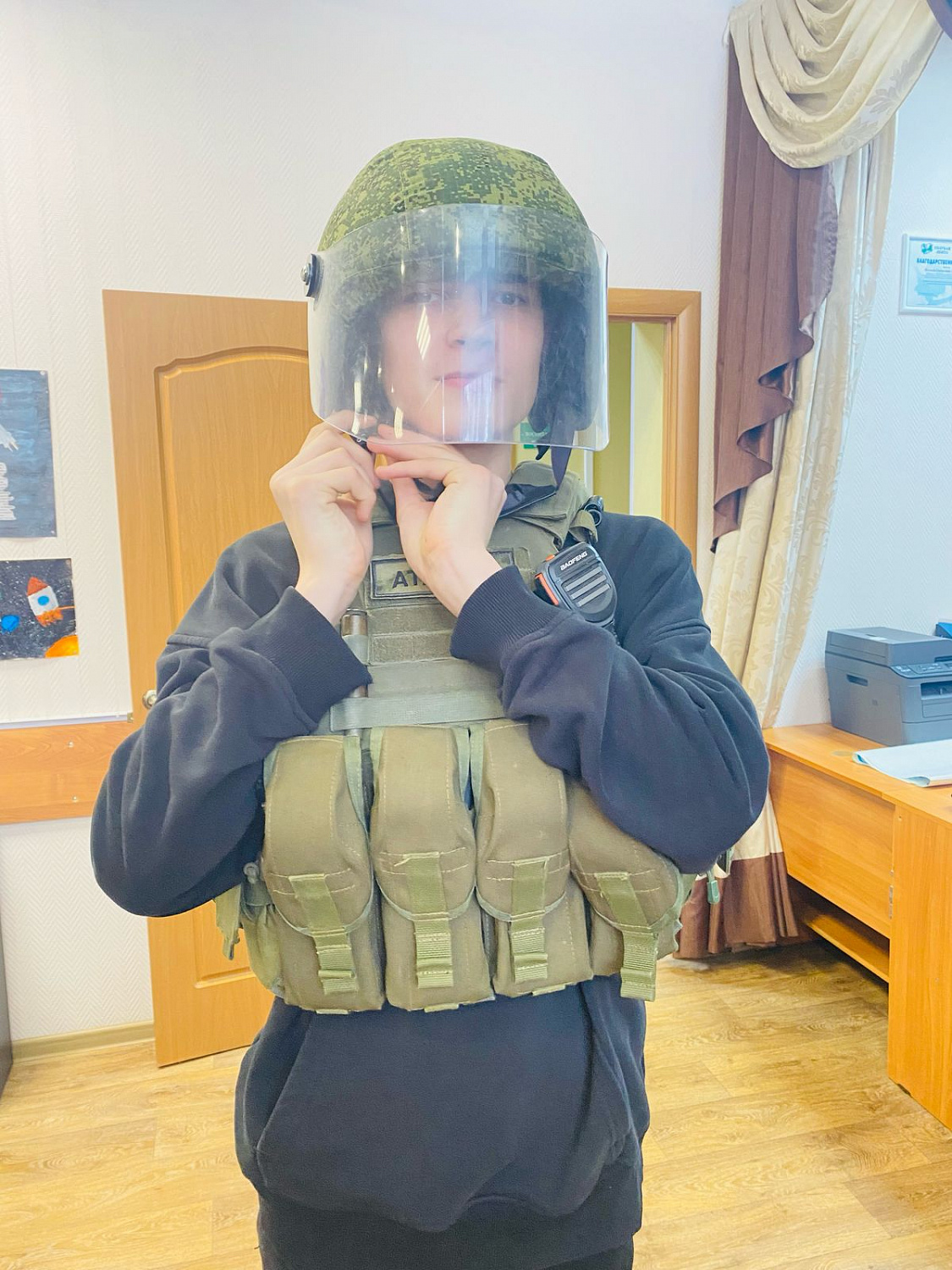 Гости из Приморского торгового порта и военно-патриотического клуба «Бастион»